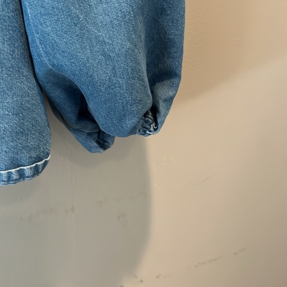 GAP Women's Blue Long Sleeve Soft Denim Top - Picture 4 of 5